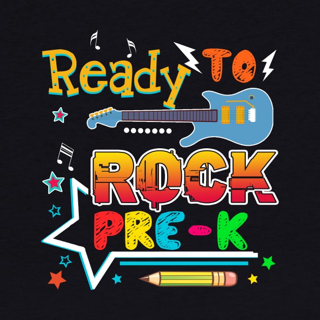 Ready To Rocok Pre-k Back To School T shirt by Elliottda